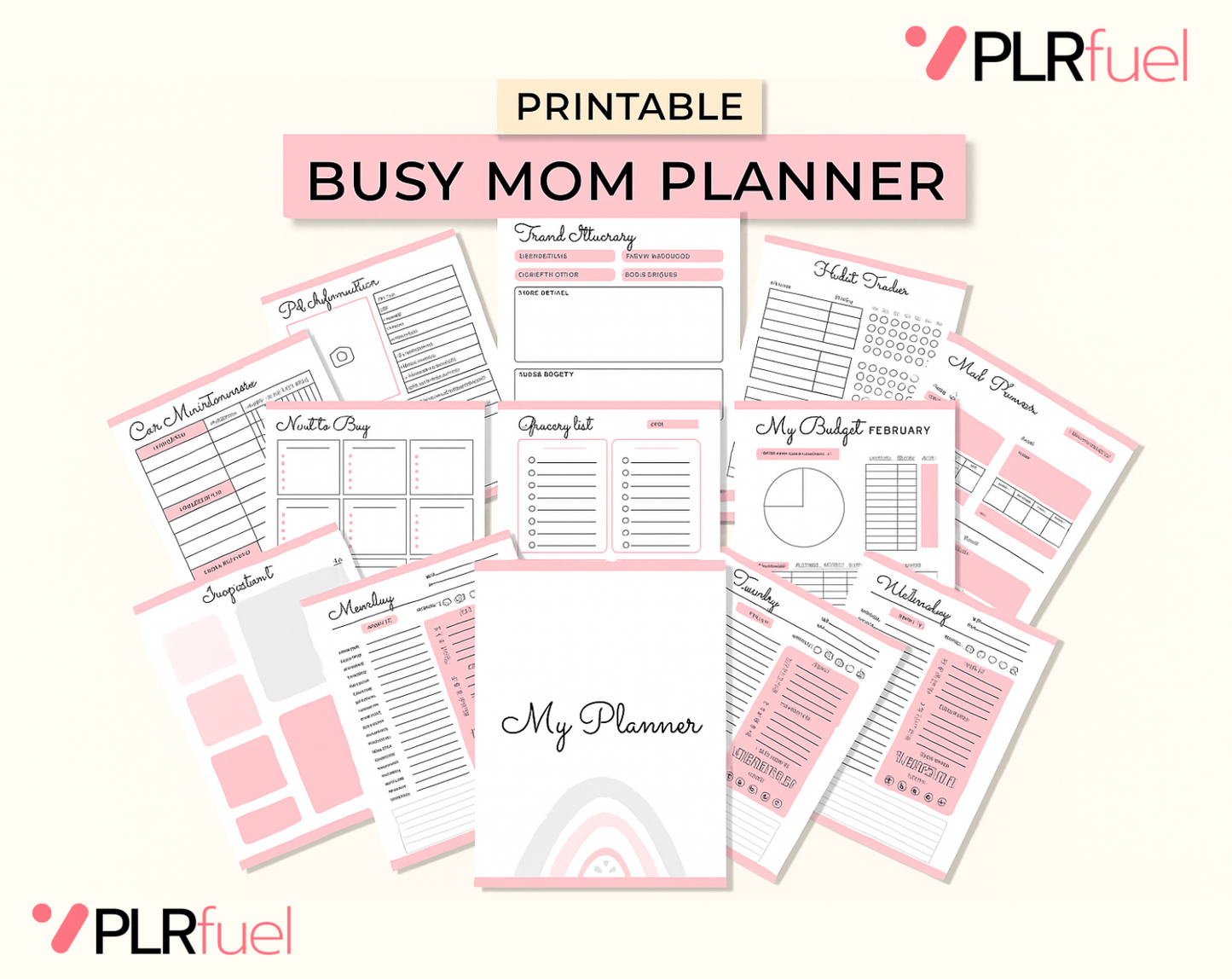 Busy Moms Planner - PLRfuel