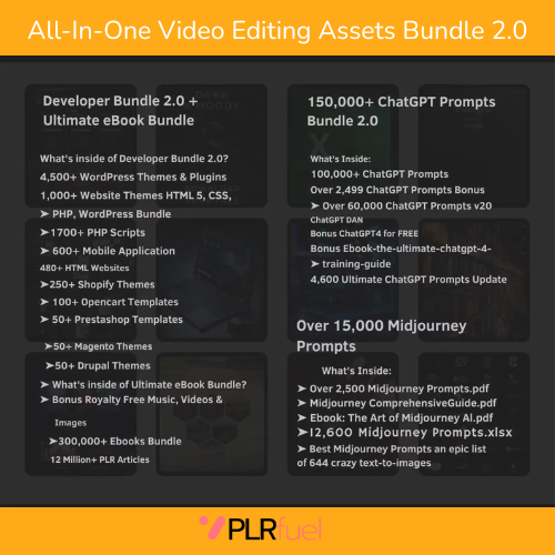80 MILLION+ DIGITAL PRODUCTS MRR & DPP - PLRfuel