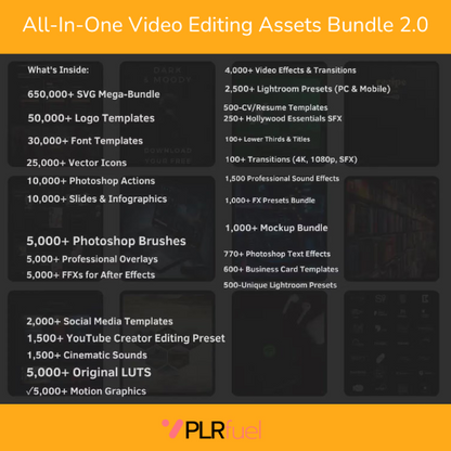 80 MILLION+ DIGITAL PRODUCTS MRR & DPP - PLRfuel